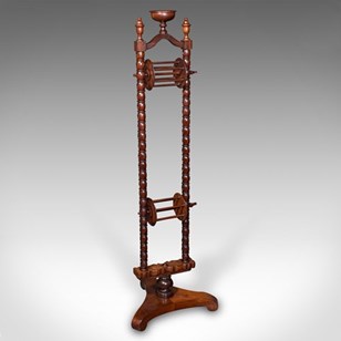 Antique Wool Winder Stand, English,...