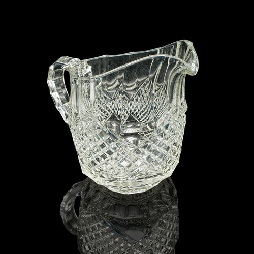 Vintage Cocktail Pourer, English, Cut Glass, Punch Jug, Mid Century, Circa 1960