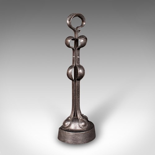 Antique Arts & Crafts Door Stop, English, Wrought Iron, After Liberty, Victorian