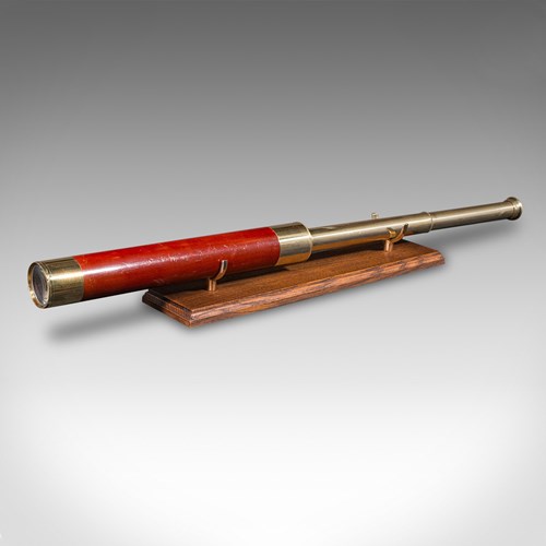 Antique 2 Draw Telescope, English, Brass, Navigational Instrument, Victorian