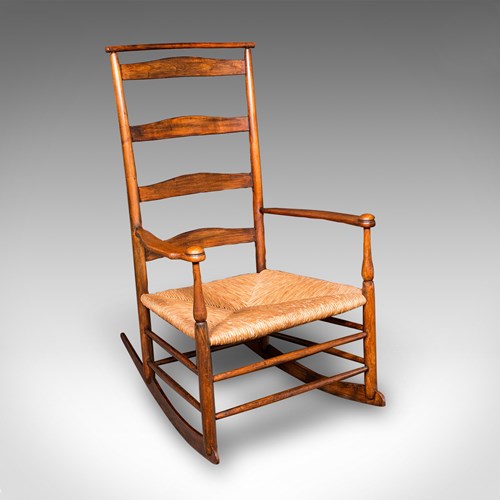 Antique Rocking Chair, American, Shaker Number 7 Rocker, Edwardian, Circa 1910