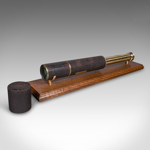 Antique Lord Bury 4 Draw Telescope, English, Terrestrial, JH Steward, Victorian