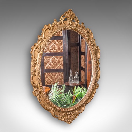 Large Antique Wall Mirror, Italian Giltwood, Ornate, Overmantle, Hall, Victorian