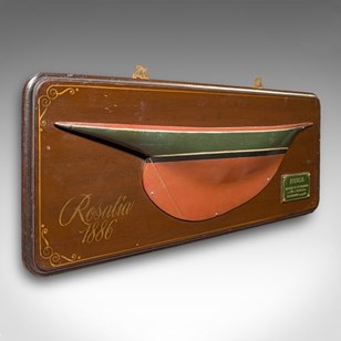 Vintage Half Hull Model, English, S...