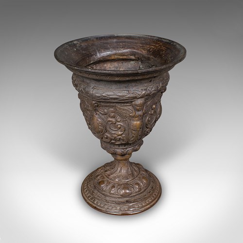 Antique Grand Tour Planter, Italian, Bronze, Bouquet Vase, Urn, Early Victorian