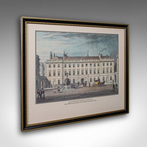 Antique Hospital Picture, St Barts, London, Engraving, Art, Medical, Victorian