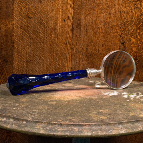 Antique Scholar's Magnifying Glass, French, Sewing, Library Magnifier, Edwardian