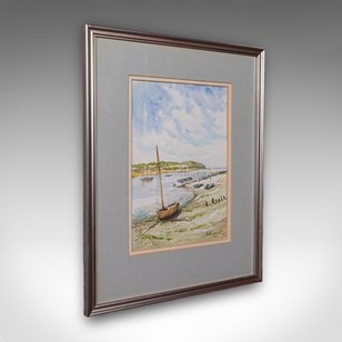 Vintage Beach Landscape Painting, E...