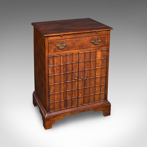 Vintage Bachelor's Writing Cabinet, English, Library Cupboard, Regency Revival