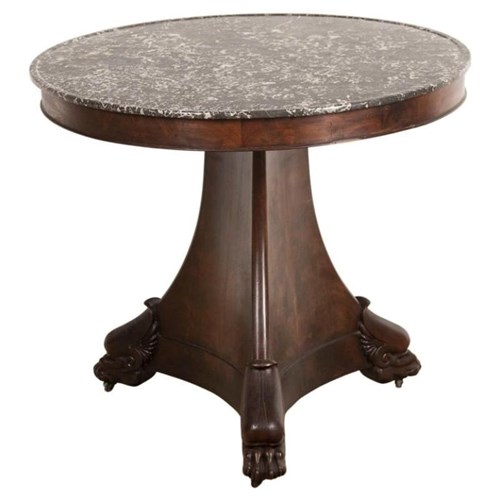 19Th Century French Marble Topped Gueridon