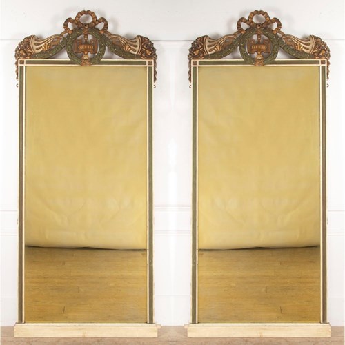 Pair Of 19Th Century Decorative French Mirrors