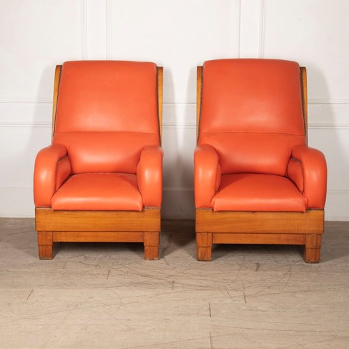 Pair Of Art Deco Armchairs