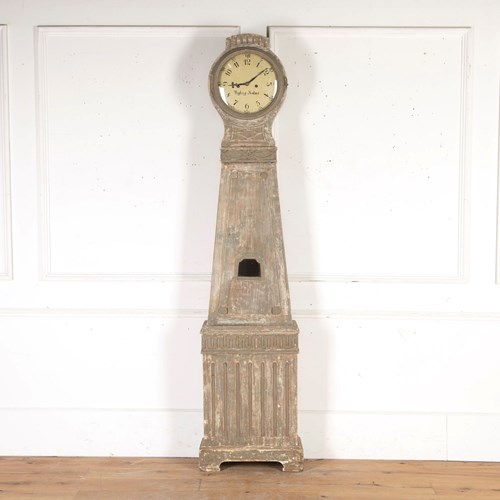 19Th Century Gustavian Longcase Clock