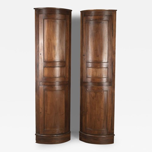 Pair Of 20Th Century French Corner Cupboards