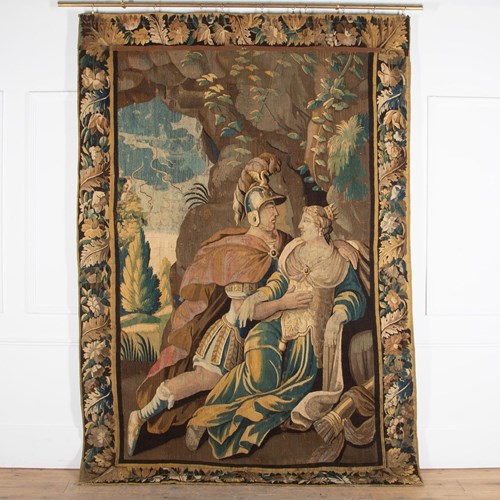 18Th Century Aubusson Tapestry Showing A Centurion And Queen