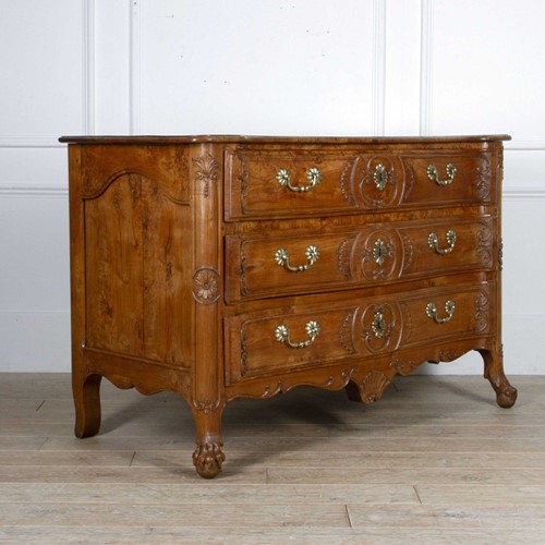 18th Century Burr Ash Commode