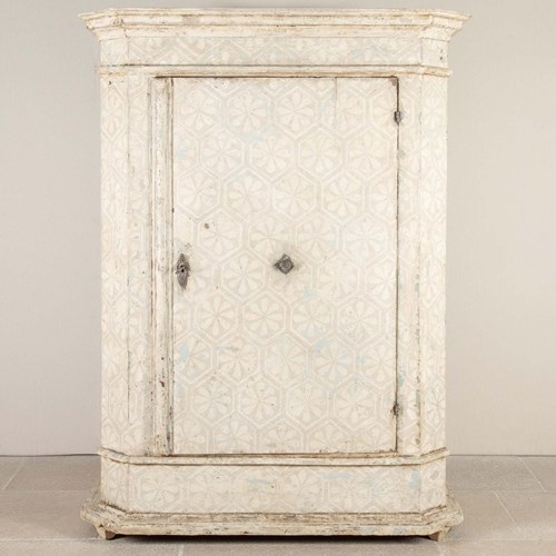 18Th Century Hand-Painted Alsace Armoire