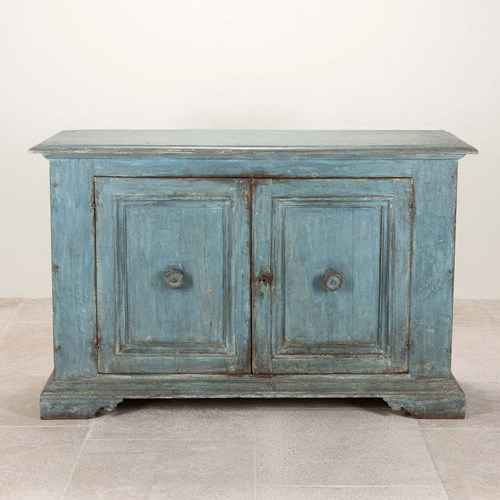 18Th Century Italian Blue Painted Buffet