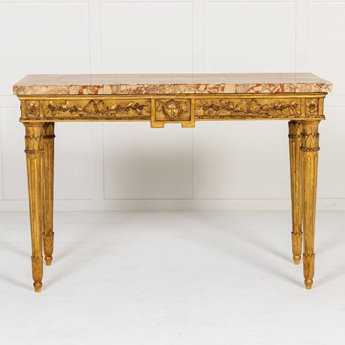18Th Century Italian Giltwood Console Table