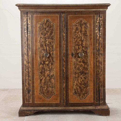 18Th Century Italian Tuscan Painted Armoire
