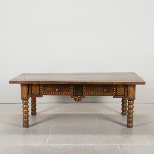 18Th Century Italian Walnut Marquetry Table