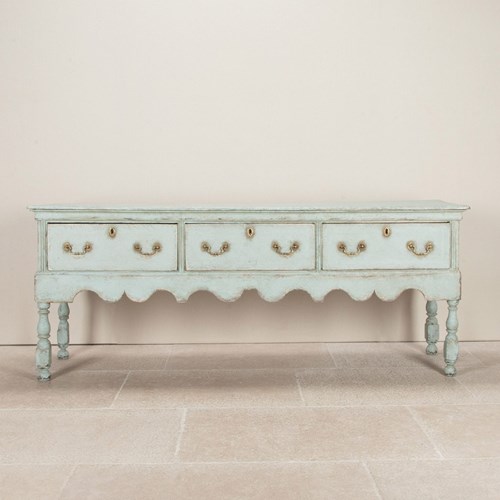 18Th Century Later Painted Oak Dresser Base