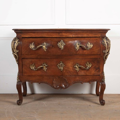 18Th Century Louis XV Bordelaise Walnut Commode