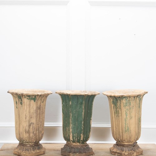 18Th Century Trio Of J.M Blashfield Urns