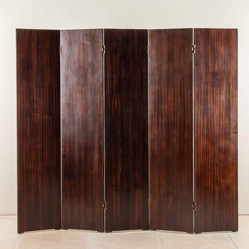 1950S French Macassar Ebony Screen