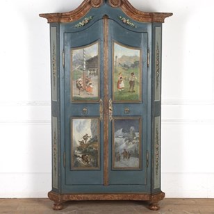 19Th Century Bavarian Hand-Painted ...