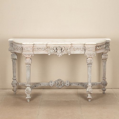19Th Century English Painted Console Table