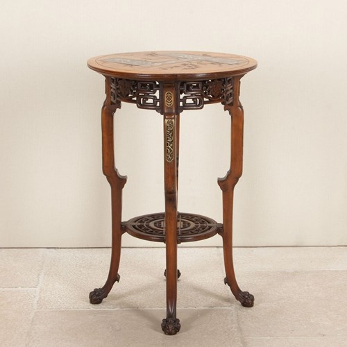 19Th Century French Japanese Style Occasional Table By Gabriel Viardot