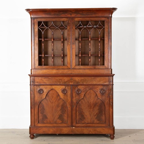 19Th Century French Mahogany Bookcase