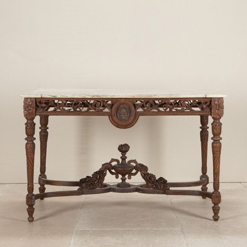 19Th Century French Marble Topped Centre Table