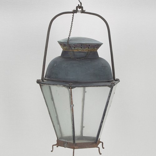 19Th Century French Tole Lantern