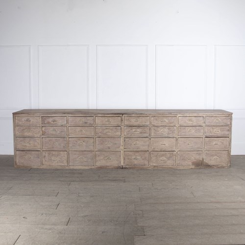 19Th Century Large Bank Of Drawers