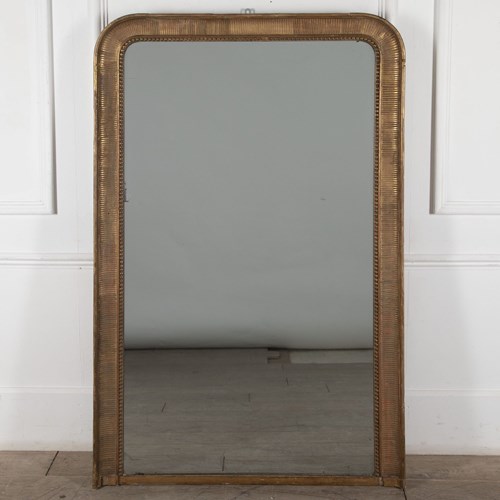 19Th Century Louis Philippe Gilt Overmantle Mirror