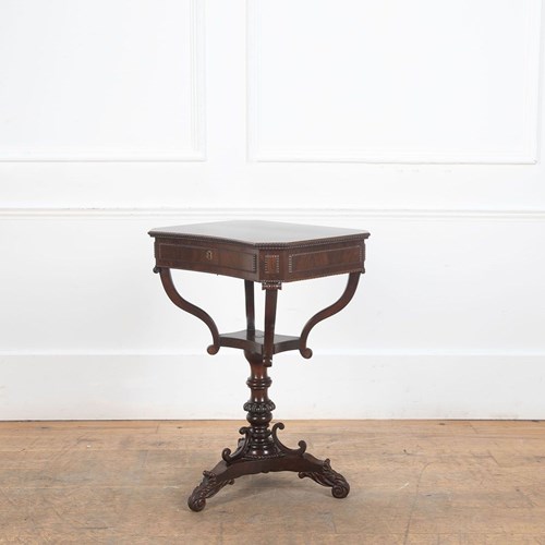 19Th Century Rosewood Work Table