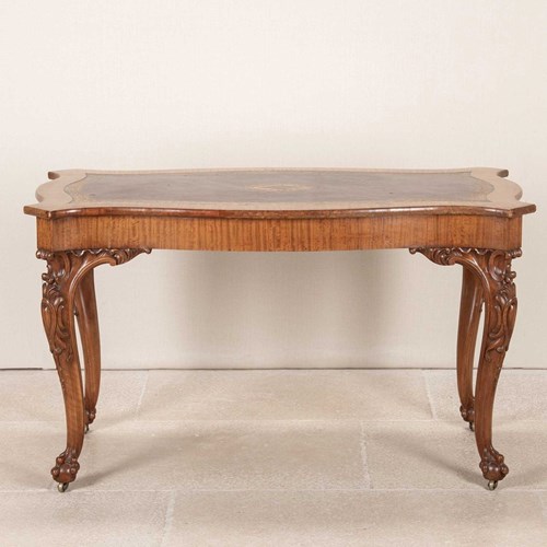 19Th Century Satinwood Writing Table Attributed To Gillows