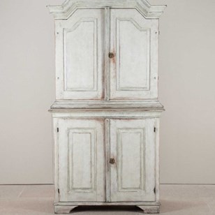 19Th Century Swedish Painted Linen ...