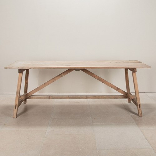 19Th Century Swedish X Frame Table