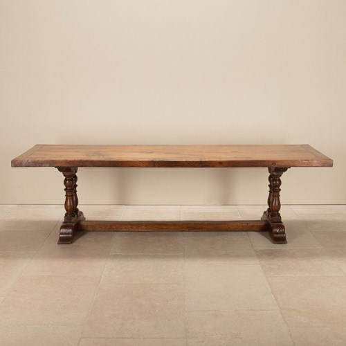 20Th Century English Oak Refectory Table