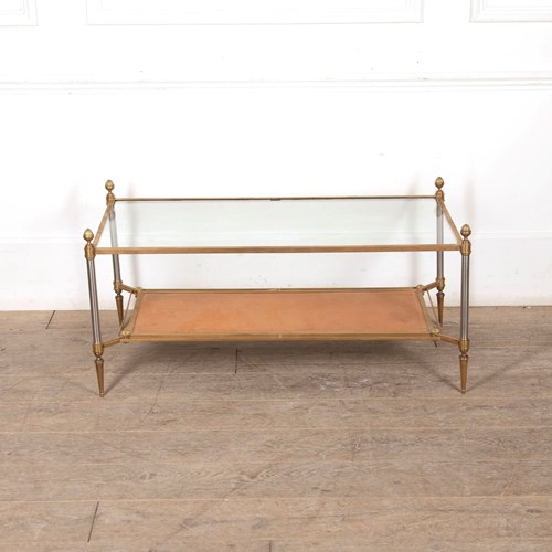 20Th Century French Brass Low Table