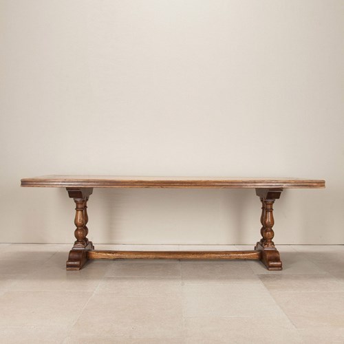 20Th Century French Walnut Refectory Table In The 18Th Century Style