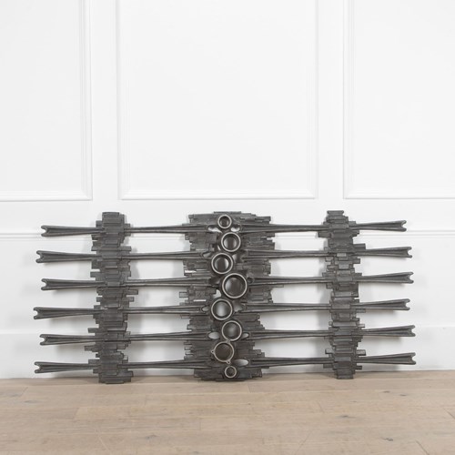 20Th Century Italian Iron Brutalist Wall Decoration