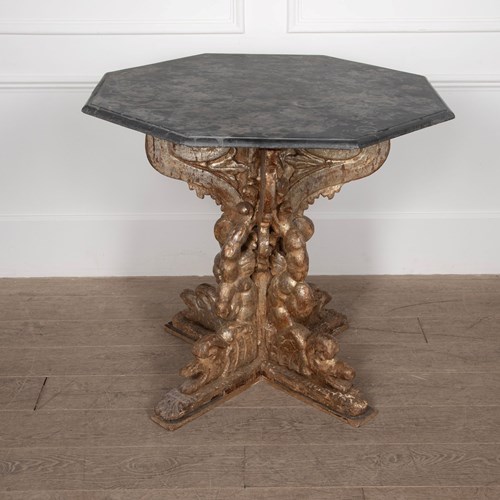 17Th Century Italian Hand Carved Centre Table