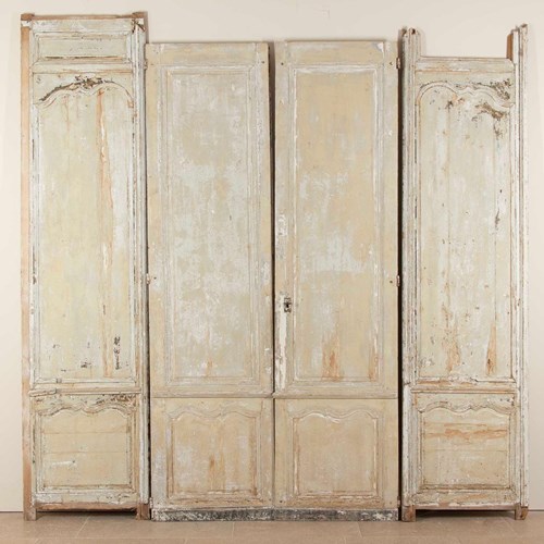 Pair Of Louis XV Period Doors With Boiserie Panels