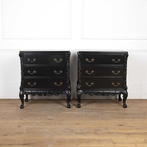 Pair of 20th Century Rococo Commodes