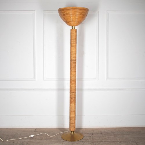 Contemporary Bamboo Floor Lamp