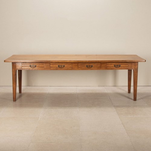 Early 20Th Century French Fruitwood Refectory Table
